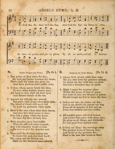 Congregational Hymn and Tune Book; containing the Psalms and Hymns of the General Association of Connecticut, adapted to Suitable Tunes page 10