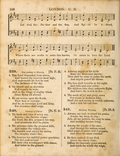Congregational Hymn and Tune Book; containing the Psalms and Hymns of the General Association of Connecticut, adapted to Suitable Tunes page 106