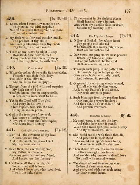 Congregational Hymn and Tune Book; containing the Psalms and Hymns of the General Association of Connecticut, adapted to Suitable Tunes page 137