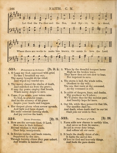 Congregational Hymn and Tune Book; containing the Psalms and Hymns of the General Association of Connecticut, adapted to Suitable Tunes page 166