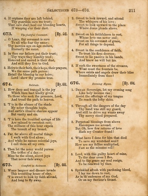 Congregational Hymn and Tune Book; containing the Psalms and Hymns of the General Association of Connecticut, adapted to Suitable Tunes page 211