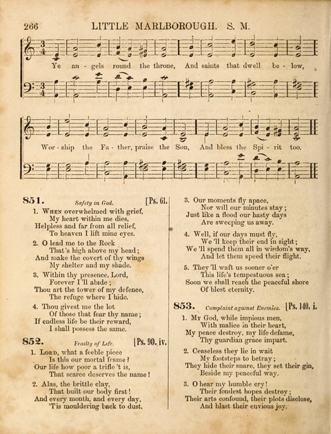 Congregational Hymn and Tune Book; containing the Psalms and Hymns of the General Association of Connecticut, adapted to Suitable Tunes page 266