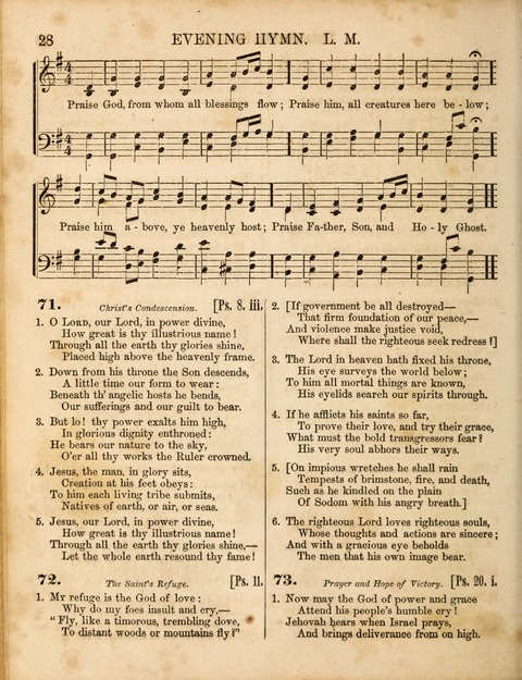 Congregational Hymn and Tune Book; containing the Psalms and Hymns of the General Association of Connecticut, adapted to Suitable Tunes page 28