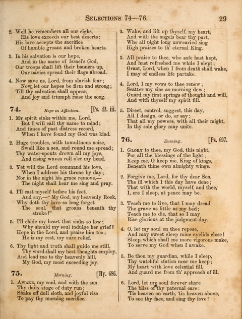 Congregational Hymn and Tune Book; containing the Psalms and Hymns of the General Association of Connecticut, adapted to Suitable Tunes page 29