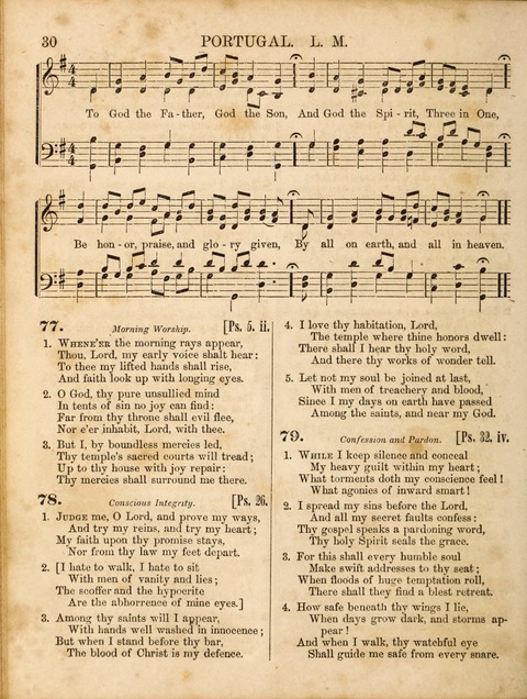 Congregational Hymn and Tune Book; containing the Psalms and Hymns of the General Association of Connecticut, adapted to Suitable Tunes page 30
