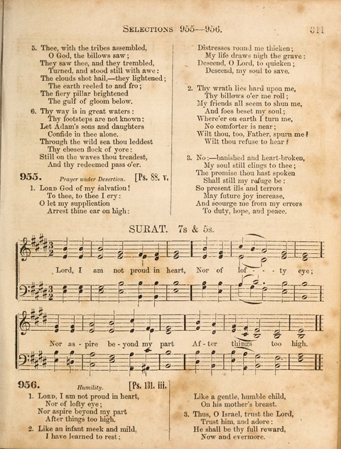 Congregational Hymn and Tune Book; containing the Psalms and Hymns of the General Association of Connecticut, adapted to Suitable Tunes page 311