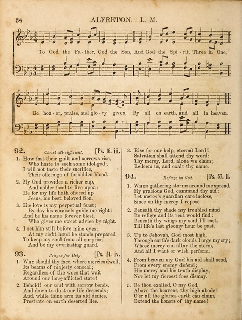 Congregational Hymn and Tune Book; containing the Psalms and Hymns of the General Association of Connecticut, adapted to Suitable Tunes page 34