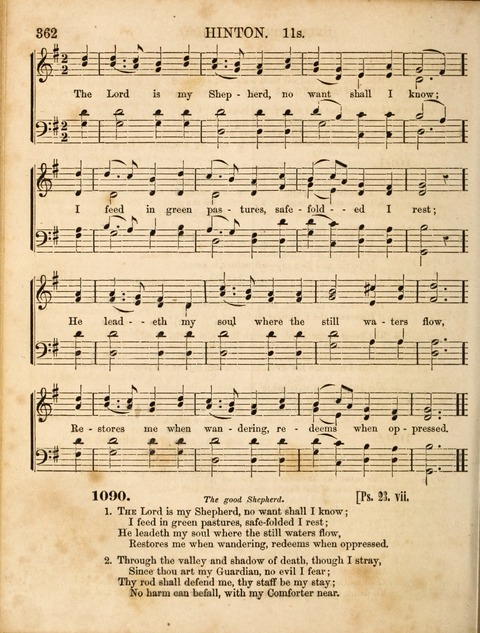 Congregational Hymn and Tune Book; containing the Psalms and Hymns of the General Association of Connecticut, adapted to Suitable Tunes page 364