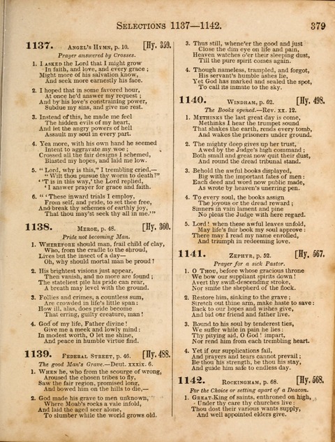 Congregational Hymn and Tune Book; containing the Psalms and Hymns of the General Association of Connecticut, adapted to Suitable Tunes page 381