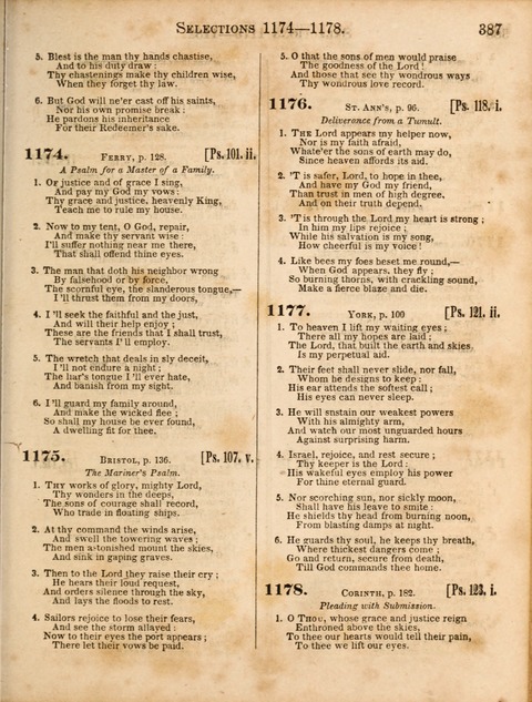 Congregational Hymn and Tune Book; containing the Psalms and Hymns of the General Association of Connecticut, adapted to Suitable Tunes page 391