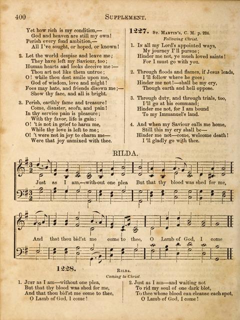 Congregational Hymn and Tune Book; containing the Psalms and Hymns of the General Association of Connecticut, adapted to Suitable Tunes page 404