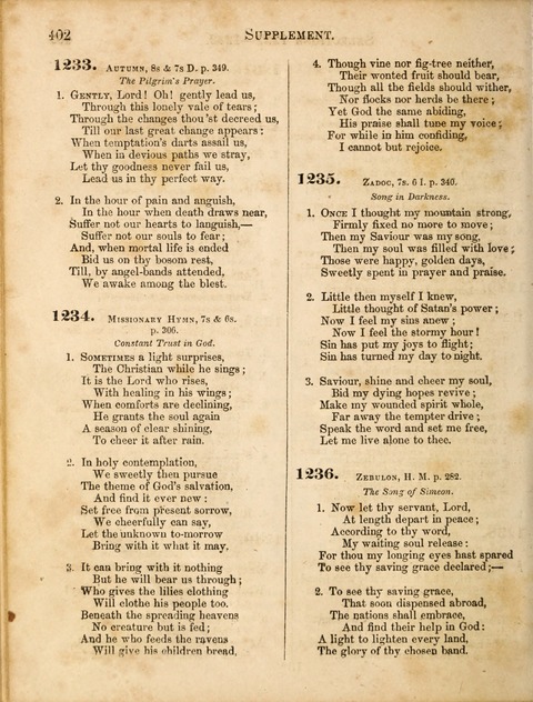 Congregational Hymn and Tune Book; containing the Psalms and Hymns of the General Association of Connecticut, adapted to Suitable Tunes page 406
