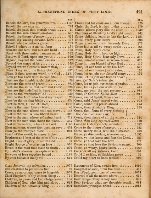 Congregational Hymn and Tune Book; containing the Psalms and Hymns of the General Association of Connecticut, adapted to Suitable Tunes page 425