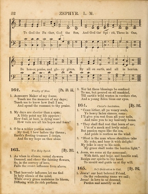 Congregational Hymn and Tune Book; containing the Psalms and Hymns of the General Association of Connecticut, adapted to Suitable Tunes page 52