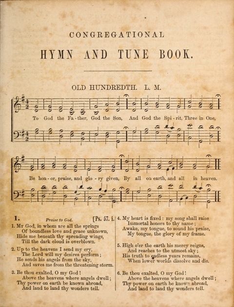 Congregational Hymn and Tune Book; containing the Psalms and Hymns of the General Association of Connecticut, adapted to Suitable Tunes page 7