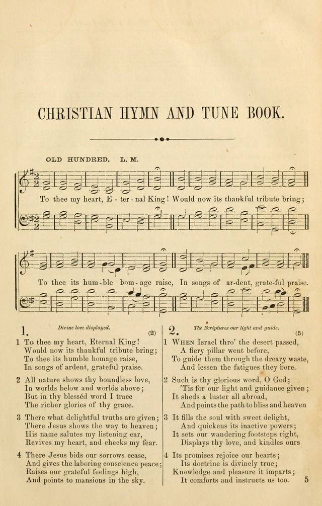 Christian Hymn and Tune Book, for use in Churches, and for Social and Family Devotions page 12
