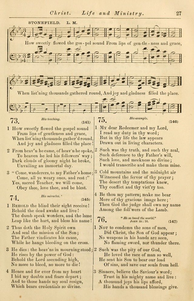 Christian Hymn and Tune Book, for use in Churches, and for Social and Family Devotions page 34