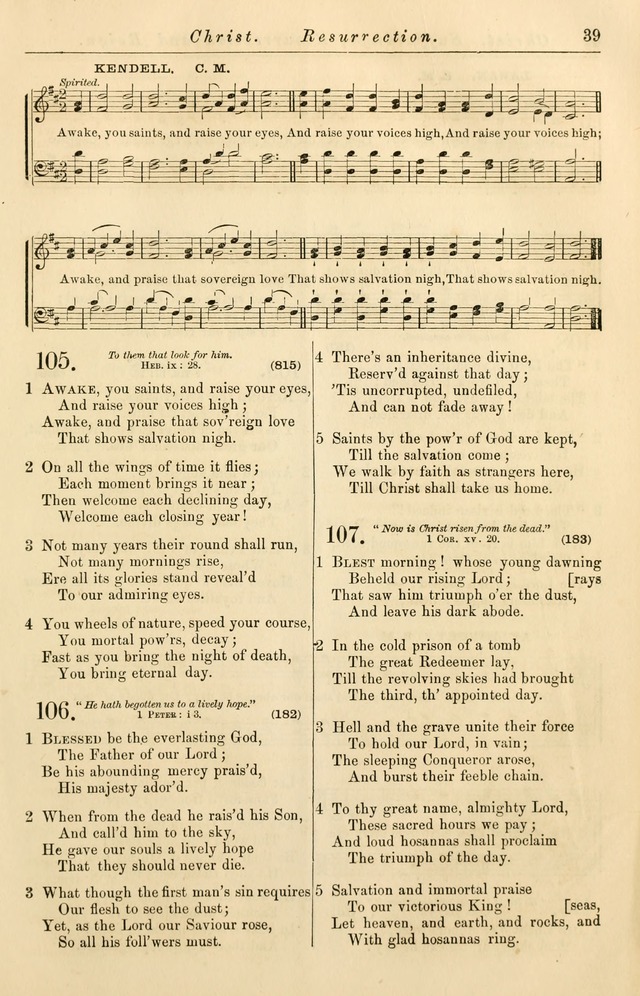Christian Hymn and Tune Book, for use in Churches, and for Social and Family Devotions page 46