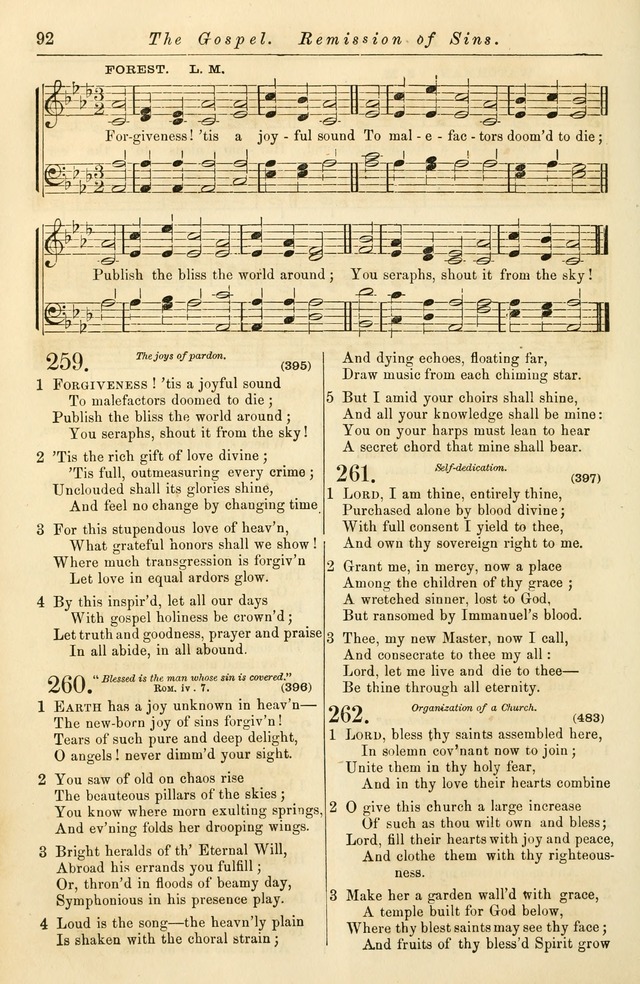 Christian Hymn and Tune Book, for use in Churches, and for Social and Family Devotions page 99