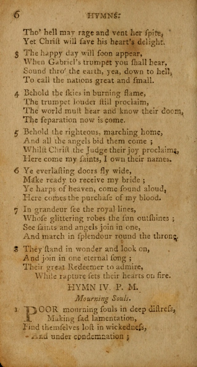 A Collection of Hymns for the Use of Christians. (4th ed.) page 6