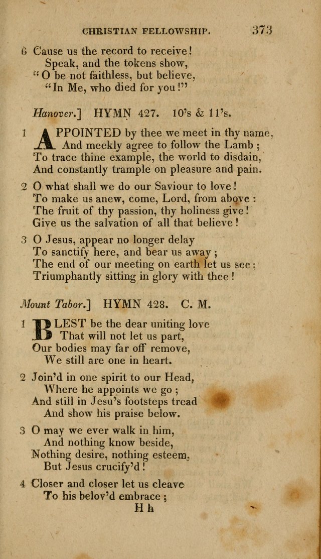 A Collection of Hymns for the Use of the Methodist Episcopal Church: Principally from the Collection of the Rev. John Wesley. M. A. page 378