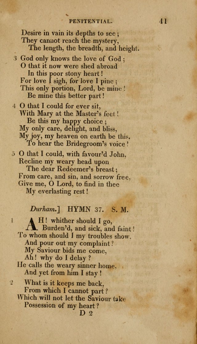 A Collection of Hymns for the Use of the Methodist Episcopal Church: Principally from the Collection of the Rev. John Wesley. M. A. page 46