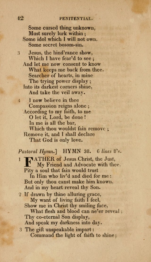 A Collection of Hymns for the Use of the Methodist Episcopal Church: Principally from the Collection of the Rev. John Wesley. M. A. page 47
