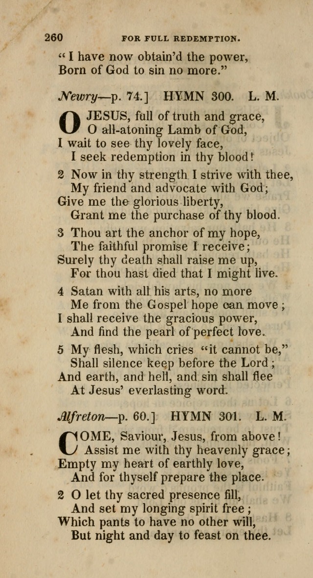 A Collection of Hymns for the Use of the Methodist Episcopal Church: principally from the collection of  Rev. John Wesley, M. A., late fellow of Lincoln College, Oxford; with... (Rev. & corr.) page 260