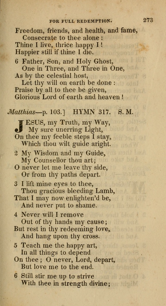 A Collection of Hymns for the Use of the Methodist Episcopal Church: principally from the collection of  Rev. John Wesley, M. A., late fellow of Lincoln College, Oxford; with... (Rev. & corr.) page 273