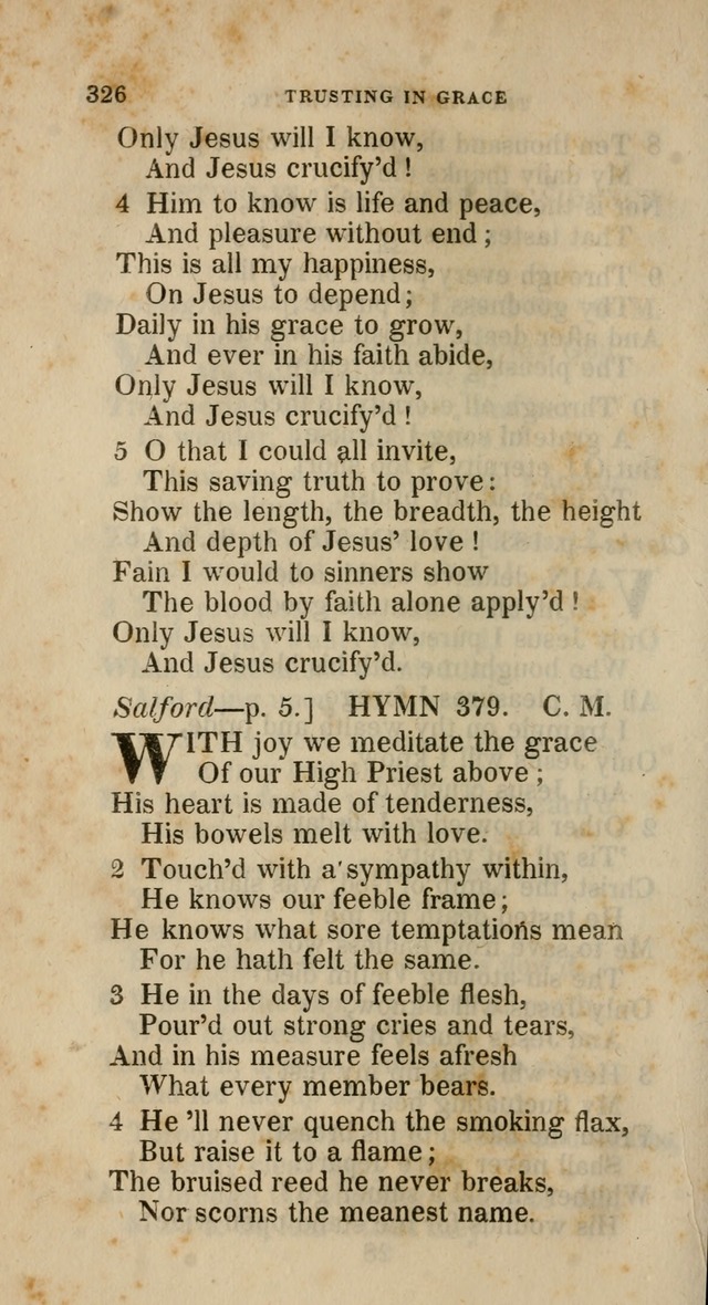 A Collection of Hymns for the Use of the Methodist Episcopal Church: principally from the collection of  Rev. John Wesley, M. A., late fellow of Lincoln College, Oxford; with... (Rev. & corr.) page 326