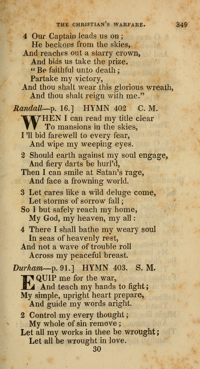 A Collection of Hymns for the Use of the Methodist Episcopal Church: principally from the collection of  Rev. John Wesley, M. A., late fellow of Lincoln College, Oxford; with... (Rev. & corr.) page 349