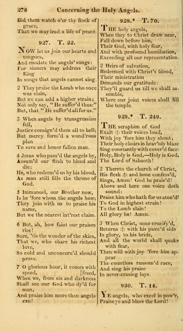 A Collection of Hymns for the Use of the Protestant Church of the United Brethren. (New and Rev. ed.) page 276