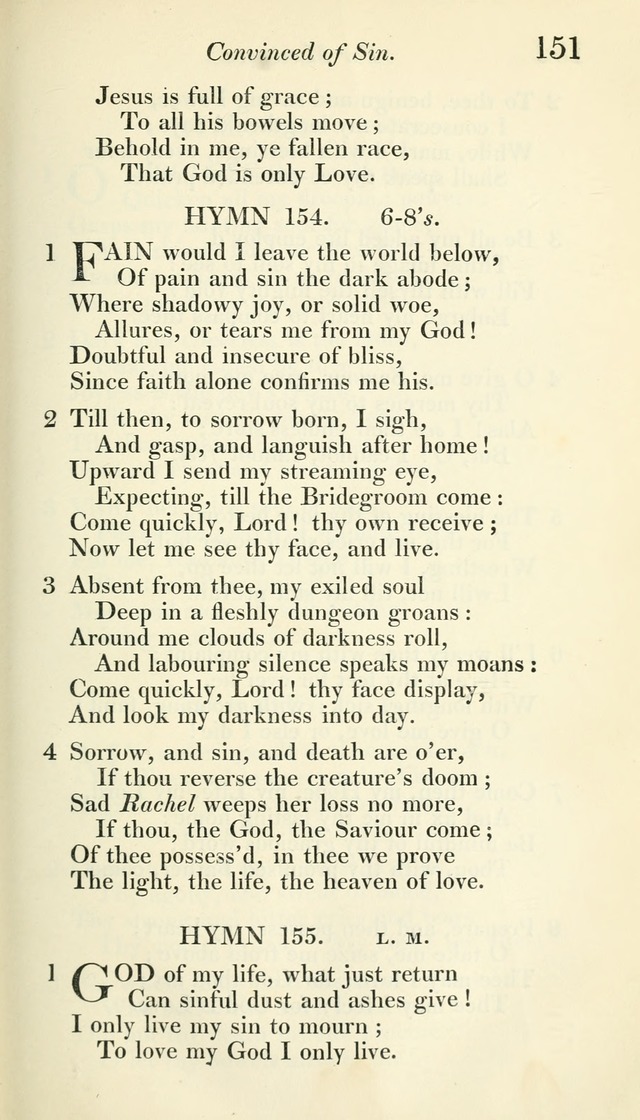 A Collection of Hymns, for the Use of the People Called Methodists, with a Supplement page 153