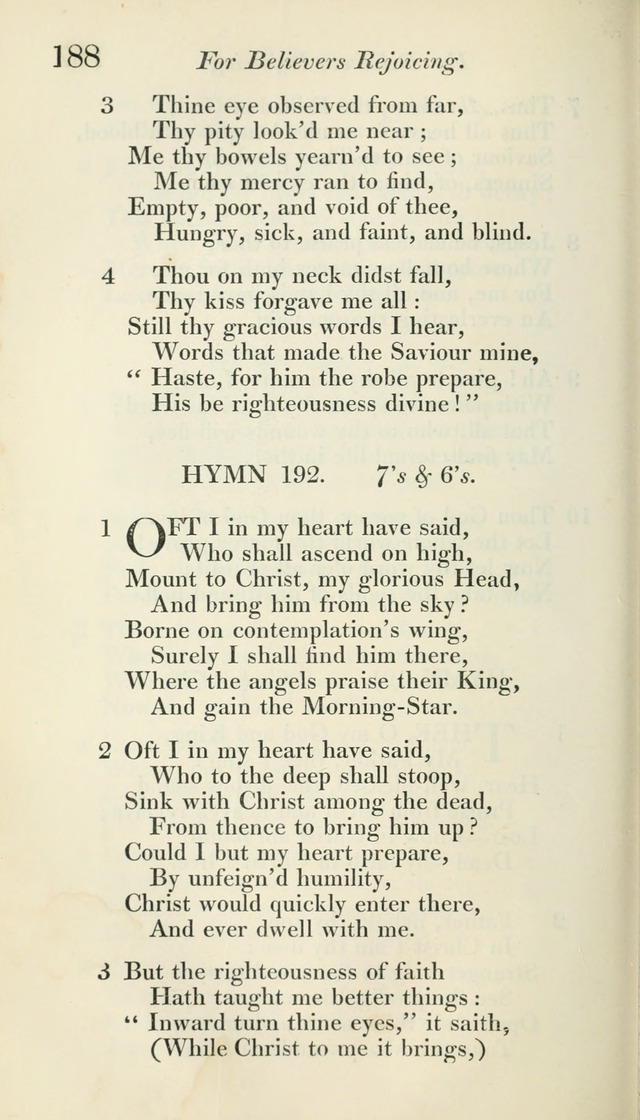 A Collection of Hymns, for the Use of the People Called Methodists, with a Supplement page 190