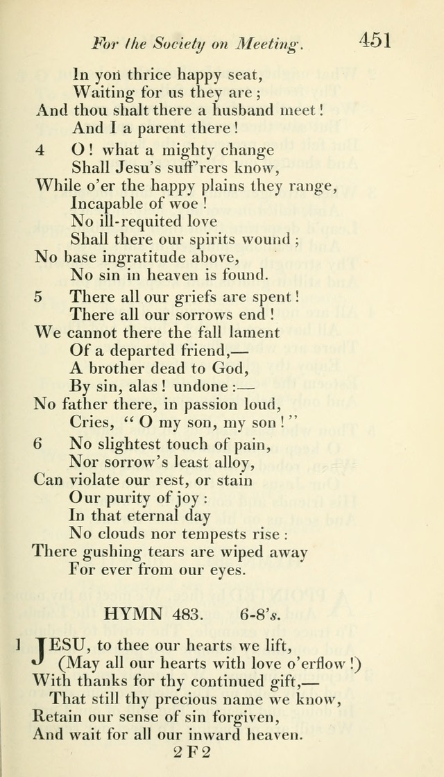 A Collection of Hymns, for the Use of the People Called Methodists, with a Supplement page 453