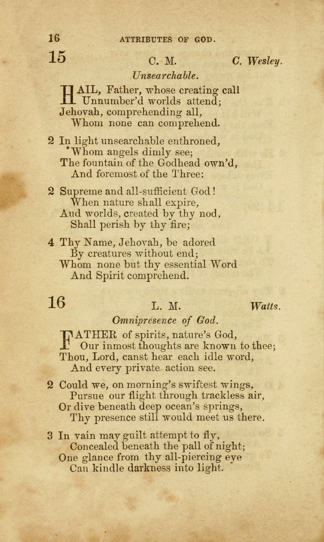 A Collection of Hymns, for the use of the United Brethren in Christ: taken from the most approved authors, and adapted to public and private worship page 16