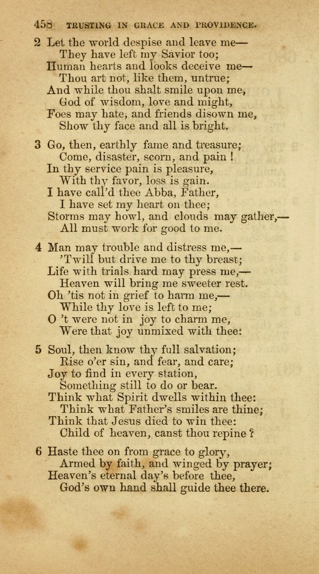 A Collection of Hymns, for the use of the United Brethren in Christ: taken from the most approved authors, and adapted to public and private worship page 462