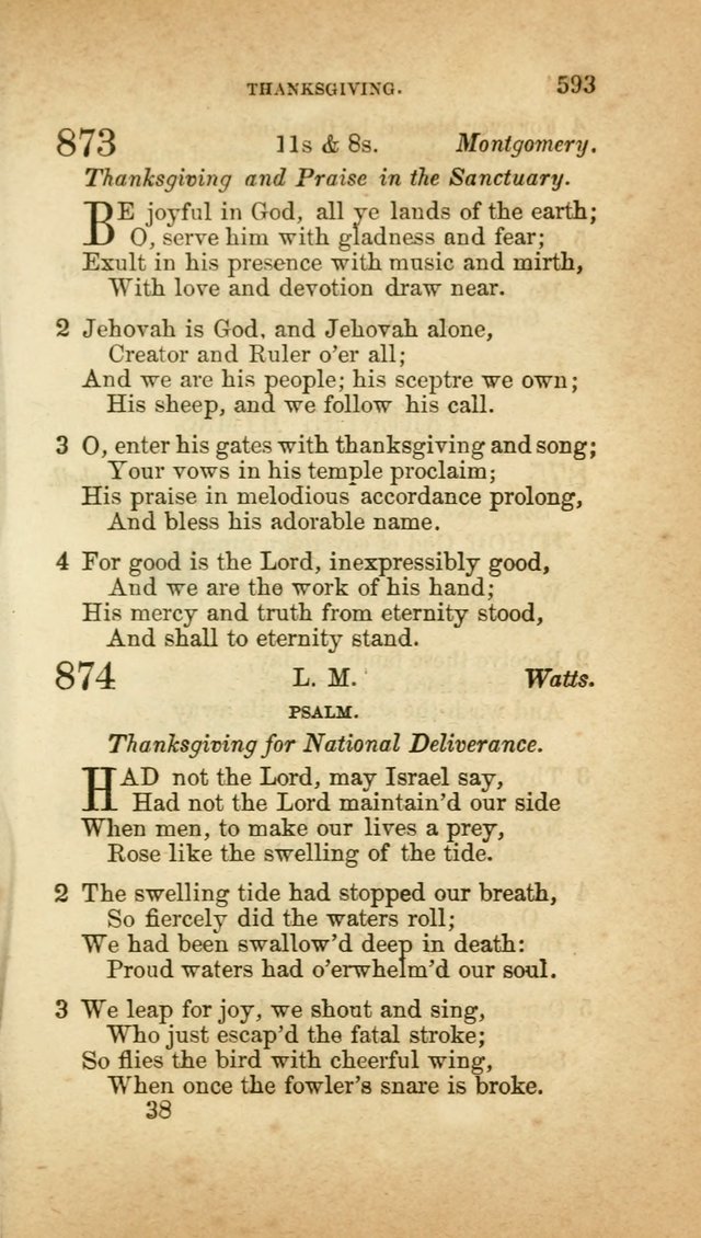 A Collection of Hymns, for the use of the United Brethren in Christ: taken from the most approved authors, and adapted to public and private worship page 597