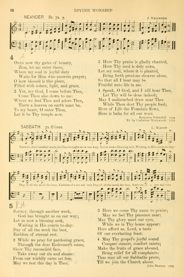 The Church Hymnary: a collection of hymns and tunes for public worship page 10