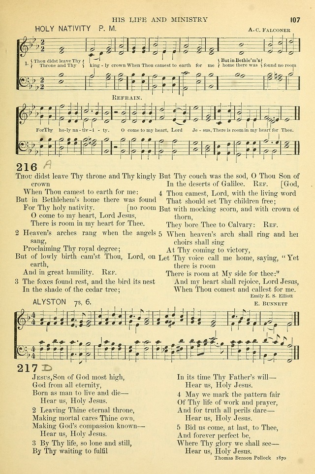 The Church Hymnary: a collection of hymns and tunes for public worship page 107