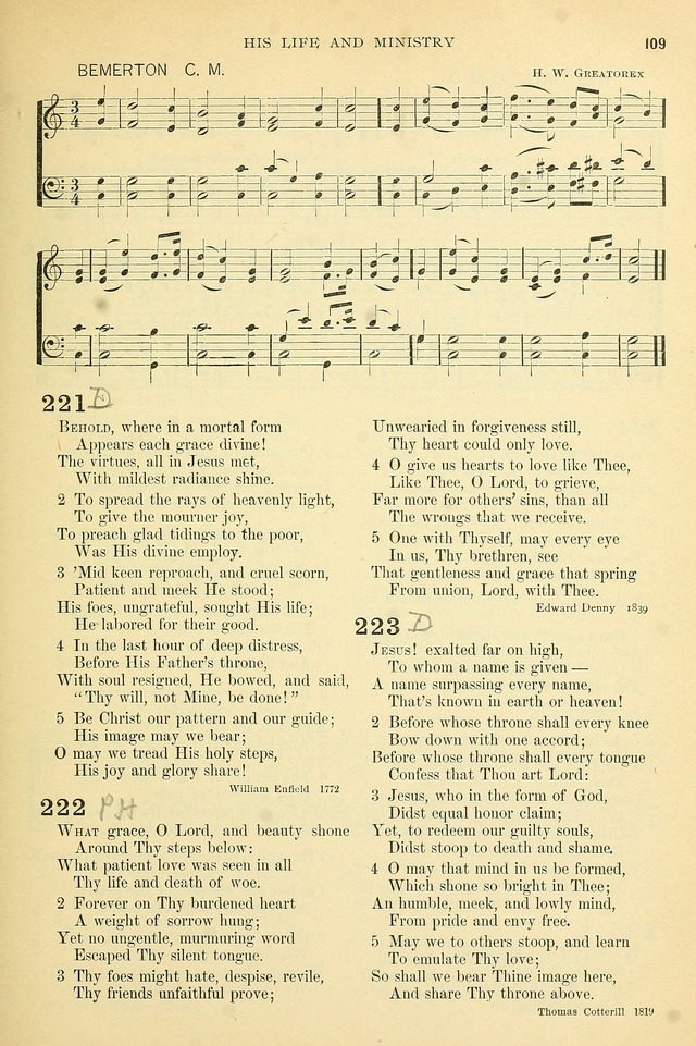 The Church Hymnary: a collection of hymns and tunes for public worship page 109
