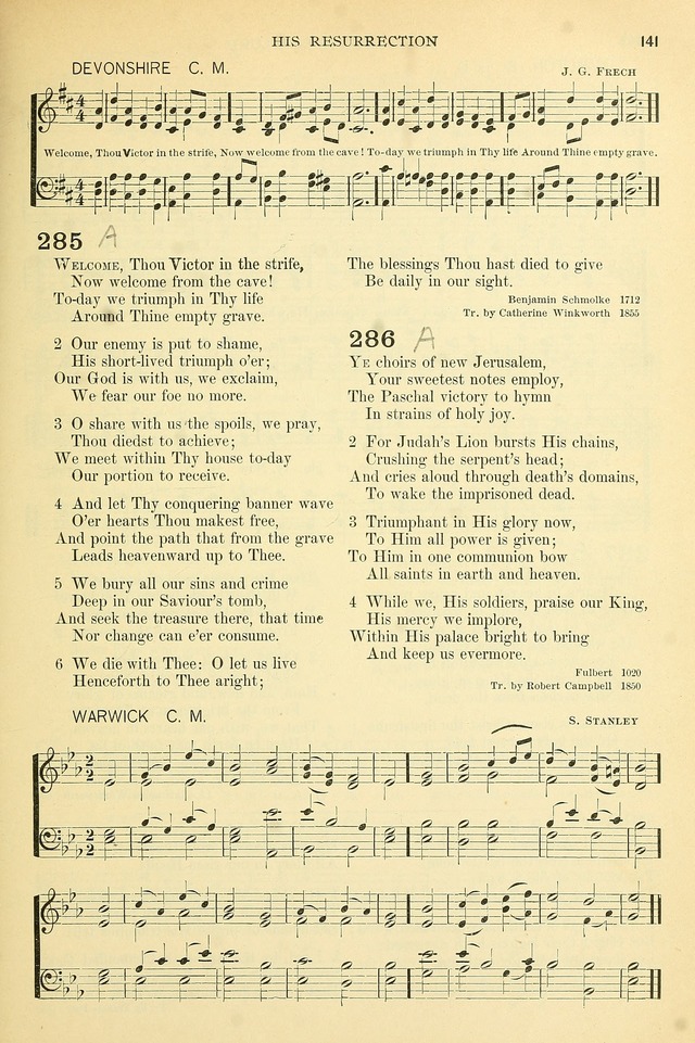 The Church Hymnary: a collection of hymns and tunes for public worship page 141
