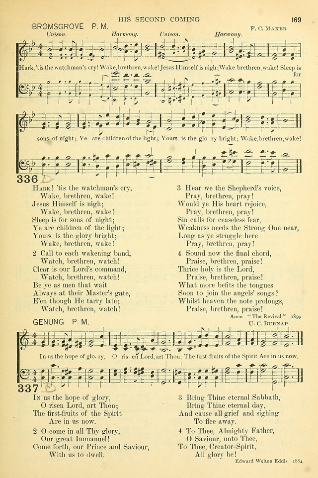 The Church Hymnary: a collection of hymns and tunes for public worship page 169
