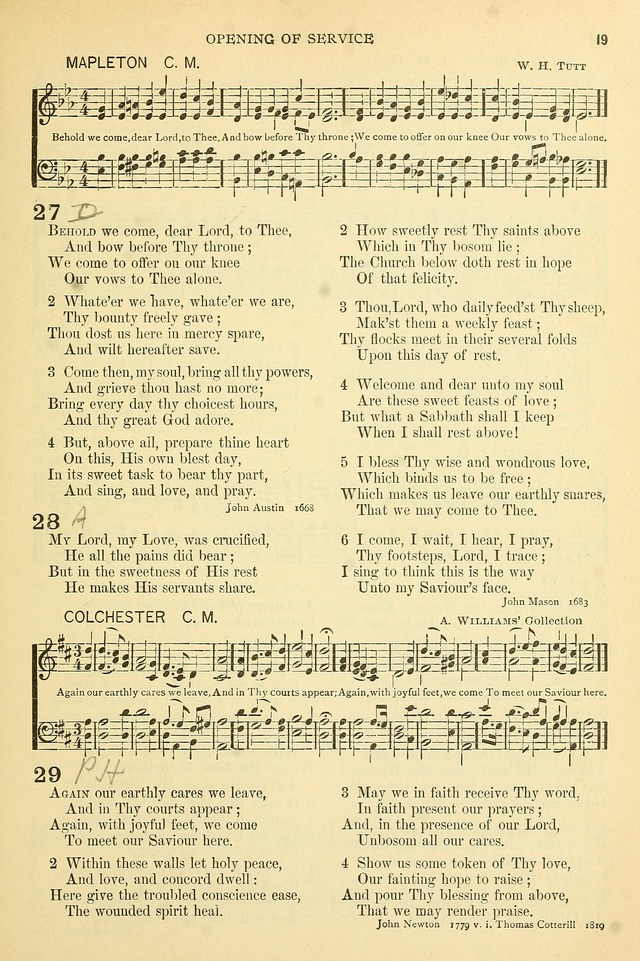 The Church Hymnary: a collection of hymns and tunes for public worship page 19
