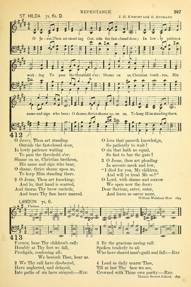 The Church Hymnary: a collection of hymns and tunes for public worship page 207