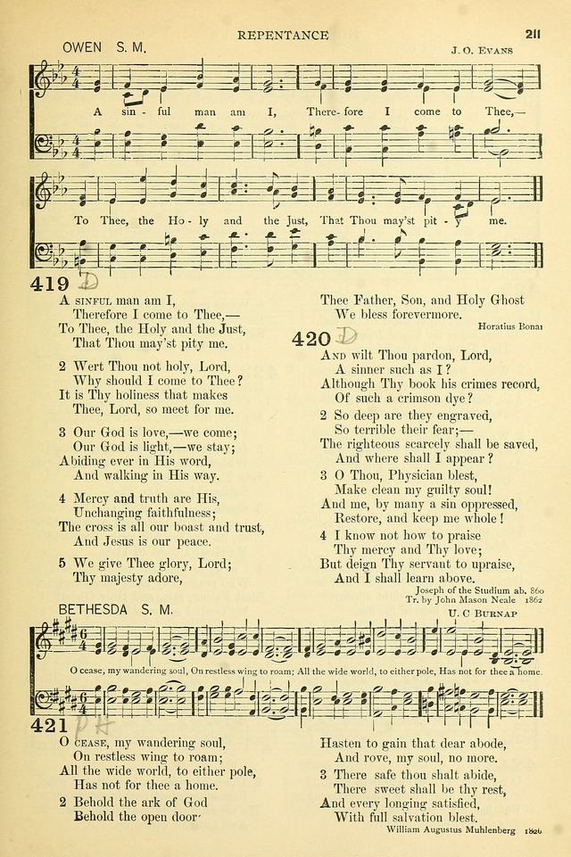 The Church Hymnary: a collection of hymns and tunes for public worship page 211