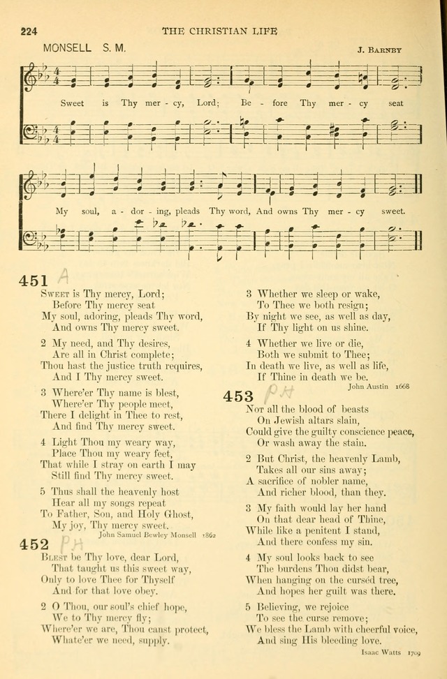 The Church Hymnary: a collection of hymns and tunes for public worship page 224