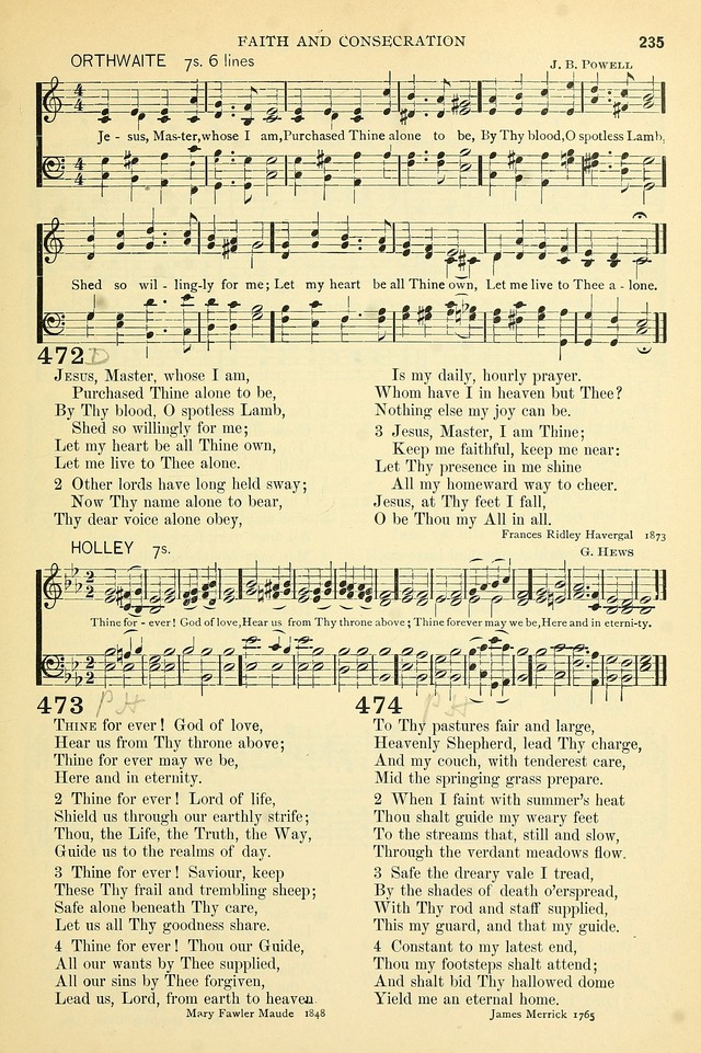 The Church Hymnary: a collection of hymns and tunes for public worship page 235
