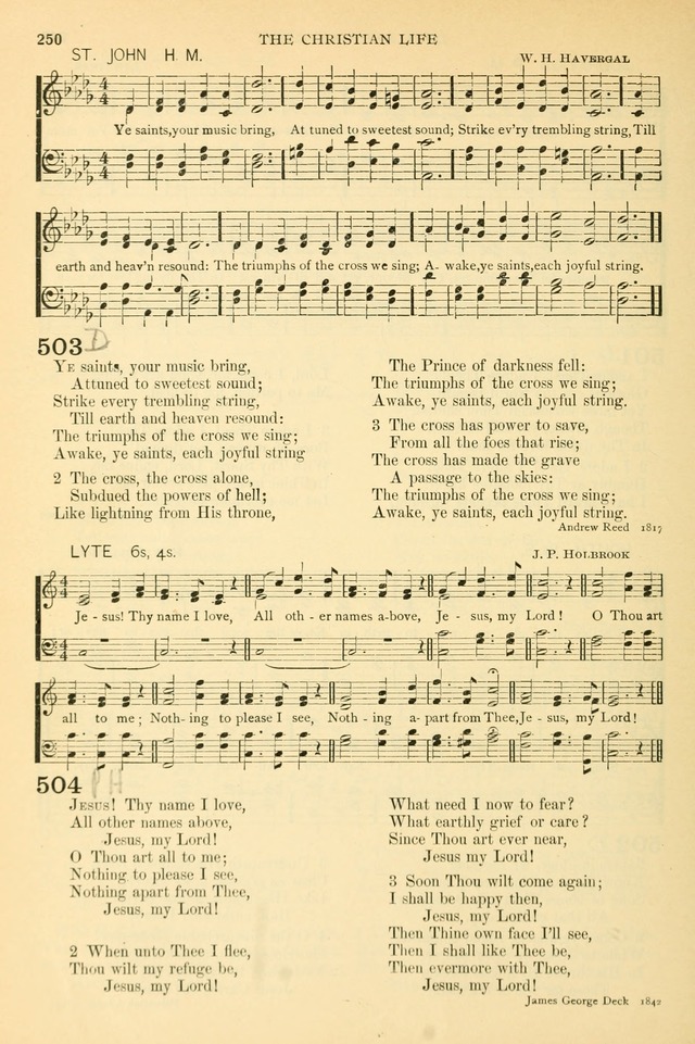 The Church Hymnary: a collection of hymns and tunes for public worship page 250