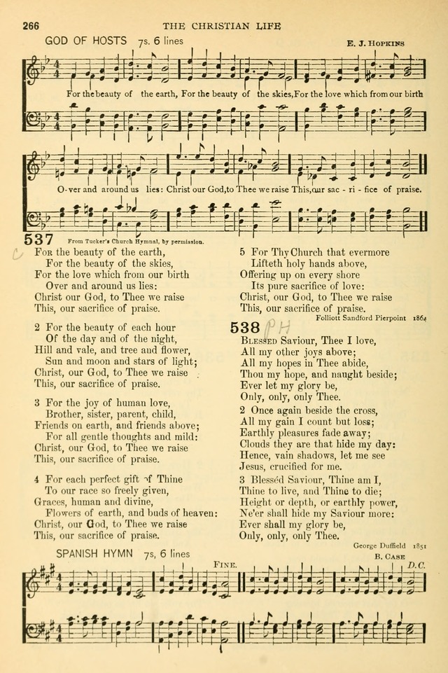 The Church Hymnary: a collection of hymns and tunes for public worship page 266